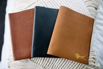 hand made leather photo book